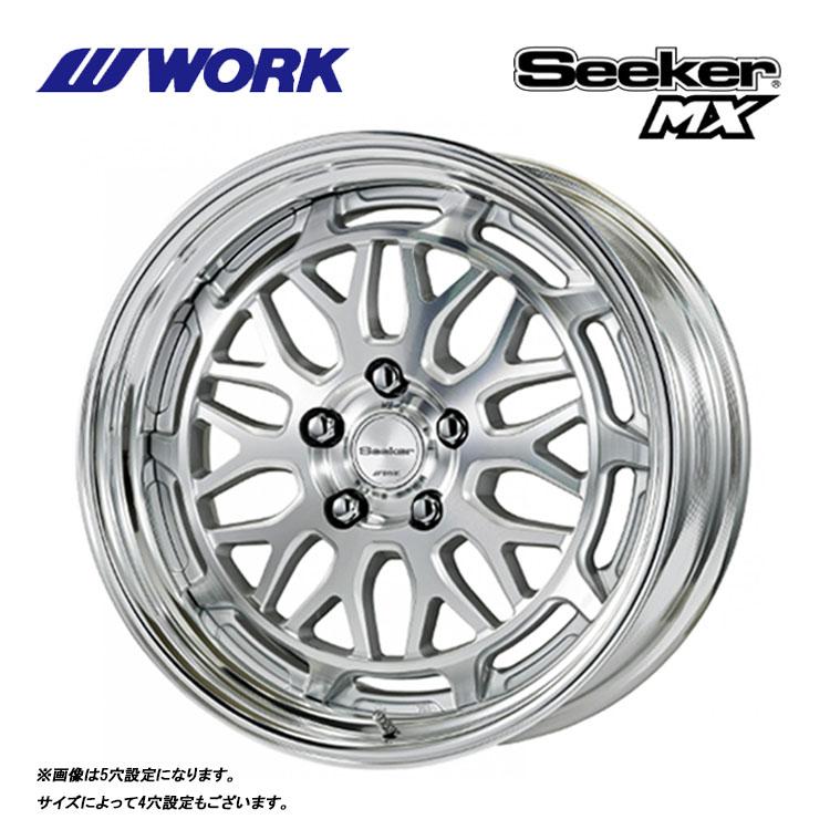 送料無料 ワーク Seeker MX STANDARD Adisk 9.5J-18 +75〜−11 4H-100 