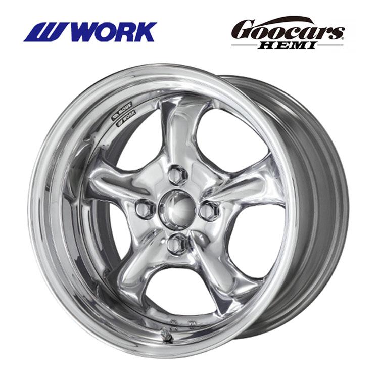 WORK 15インチ 4H100 10J 10J+85〜−16 4穴 ホイール 【1本単品 新品 