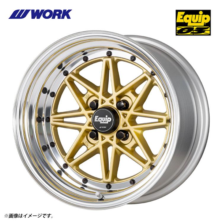 WORK 14インチ 4H114.3 6.5J 6.5J+1 4穴 ホイール 【2本セット 新品 