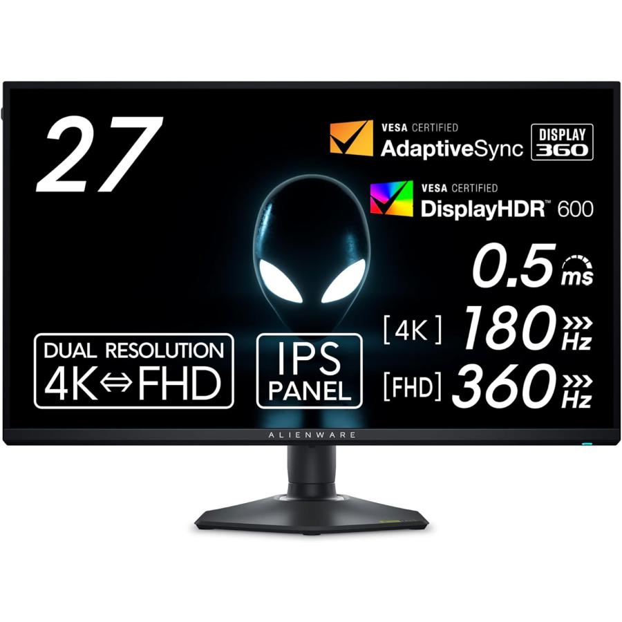 DELL Dell AW2725QF 27インチ デュアル解像度(4K/FHD) Alienware