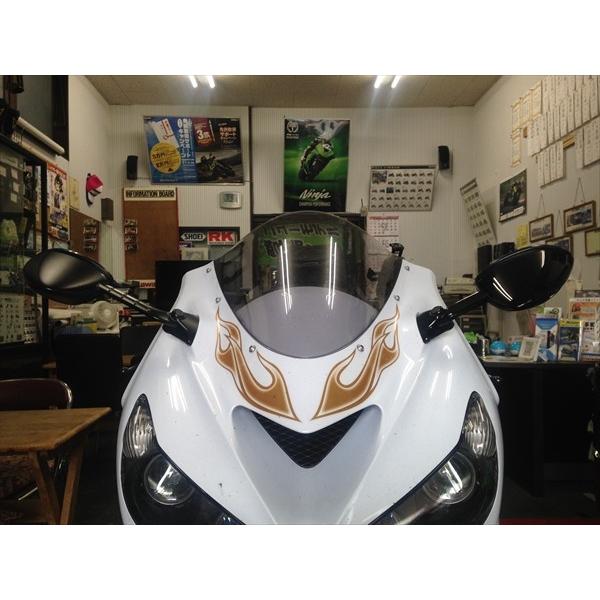 みどり カワサキ Kawasaki Ninja ZX-14R/ABS('12-) ショートミラー左右