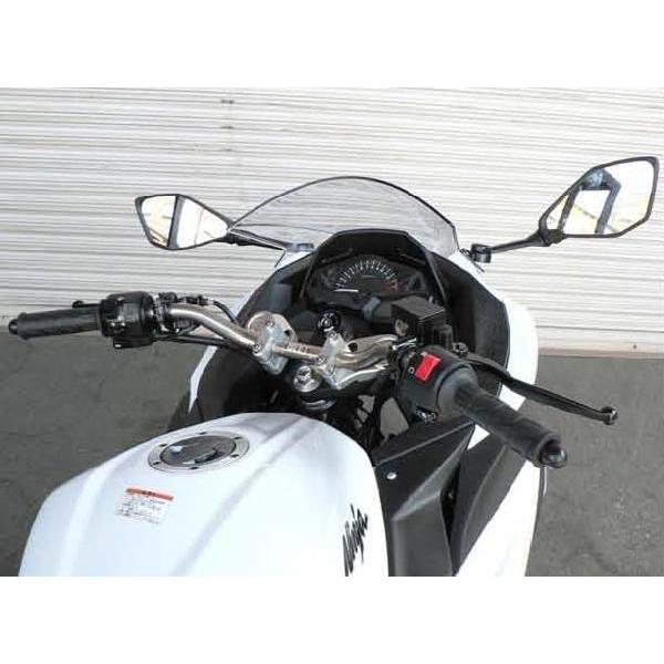 ニンジャ250用 ビートジャパン製バーハンキット BEETJAPAN Ninja250('13) バーハンドル・クランプセット ブレース無し