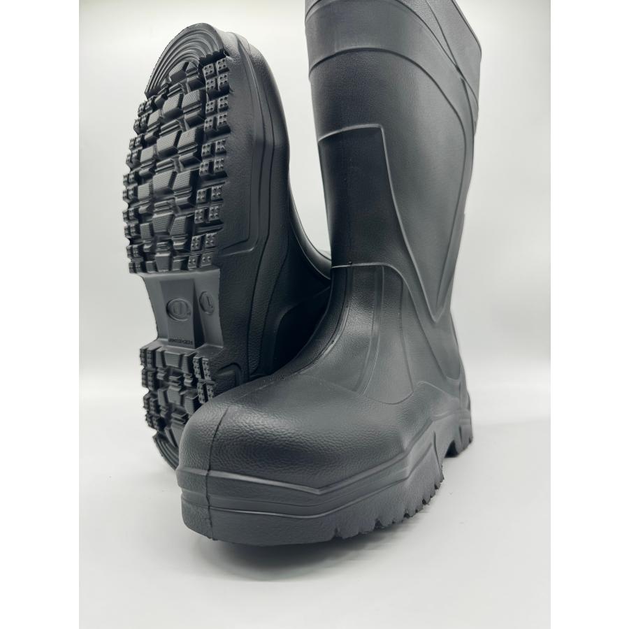 超軽量安全長靴 wingrubber RB-077 GD−JAPAN ブラック S、M、L、LL