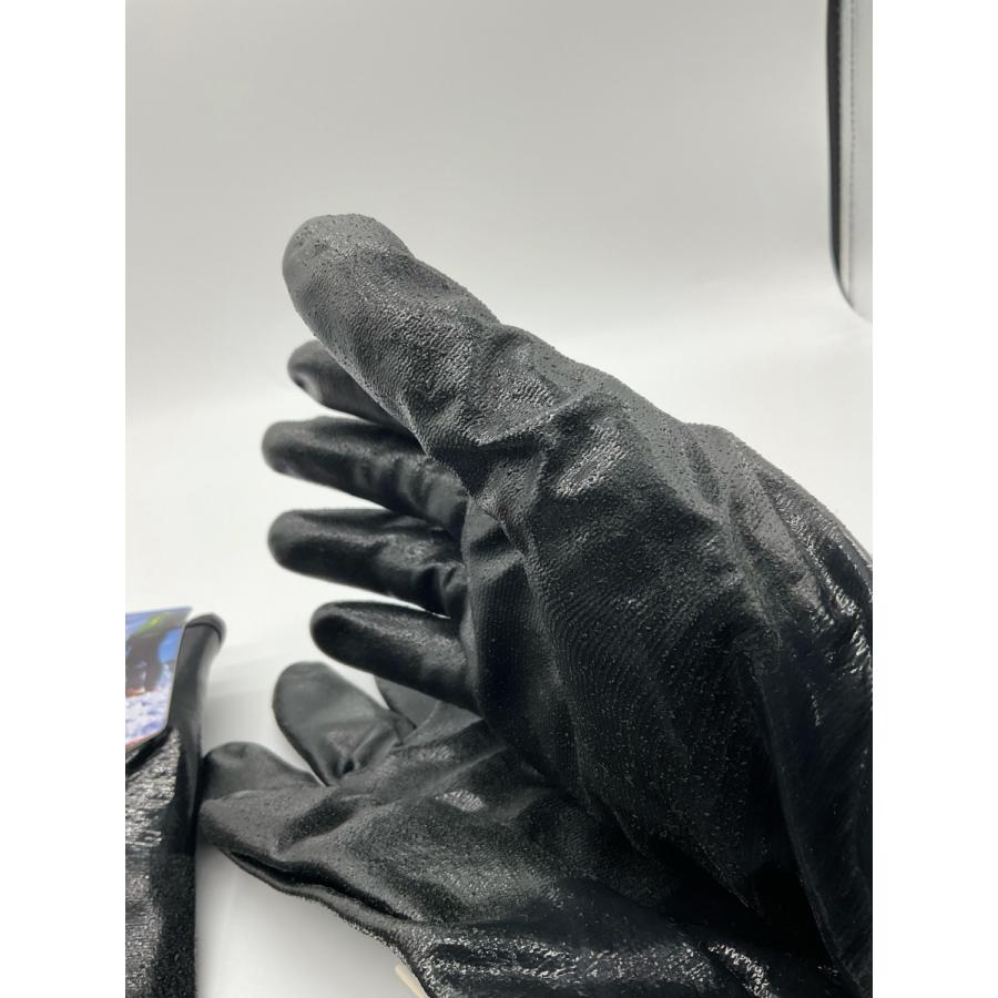 送料200円（1双） 防寒ハイブリッドグアント マジック付 ブラック黒