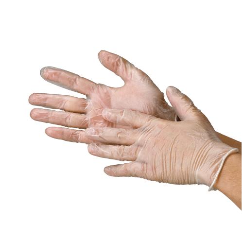 ビニール使いきり手袋 粉なし 100枚入 川西工業 2023 S、M、L クリア
