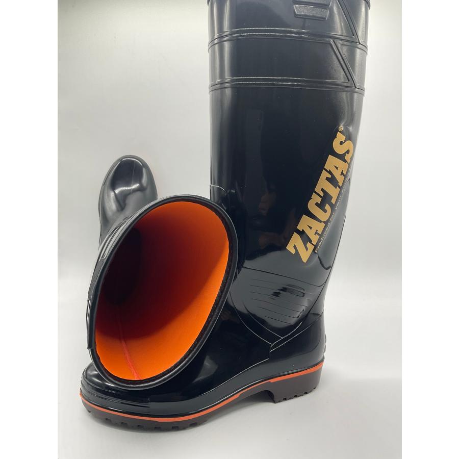 カクタス角田様ブラック一枚 防寒ザクタス Z-02W 弘進ゴム 日本製 23〜29cm 黒 耐油長靴 丈長 抗菌