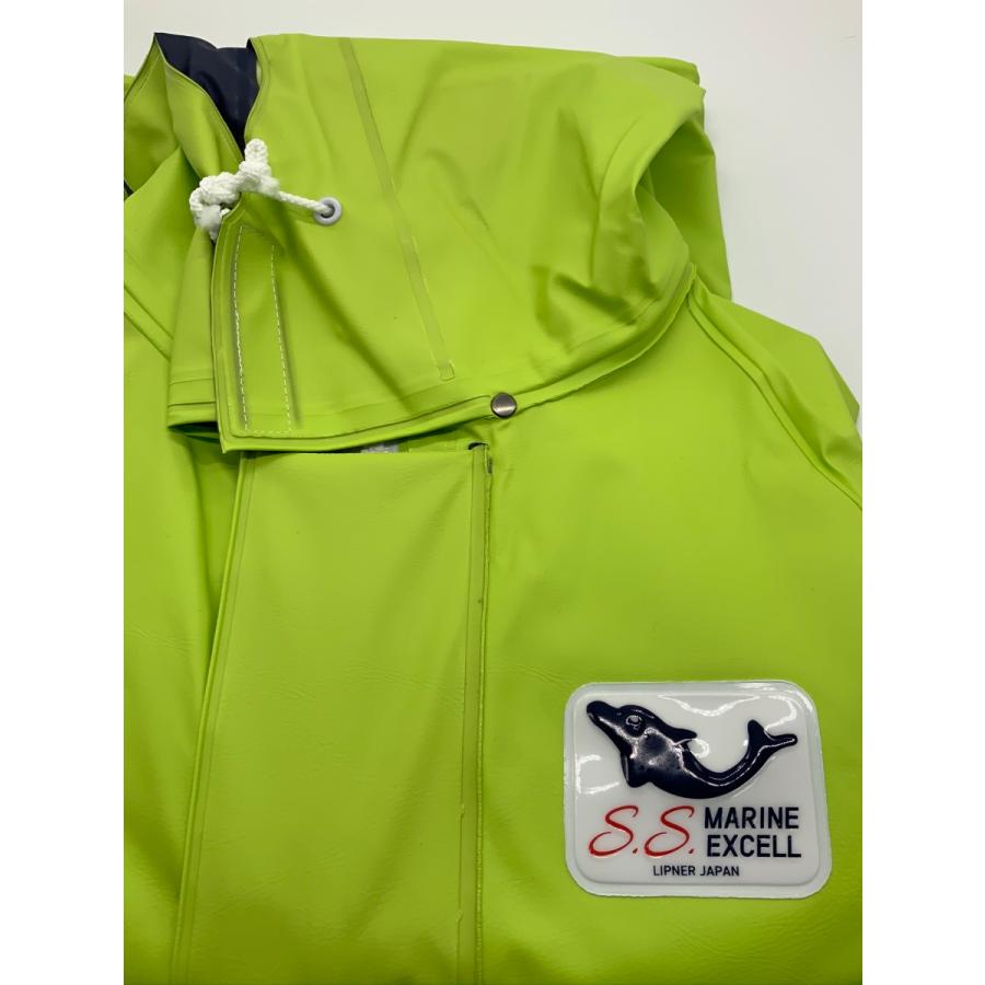 SSマリンエクセル ジャケット ロゴス ネイビー ライム S、M、L、LL、3L