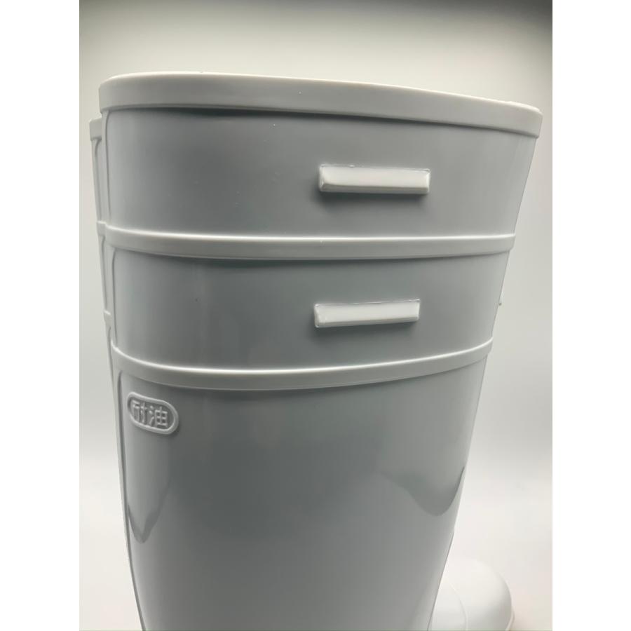 ハイパーVソール 衛生長靴 HYPERV ＃4500 22.5〜29cm 白 鉄先芯 耐油