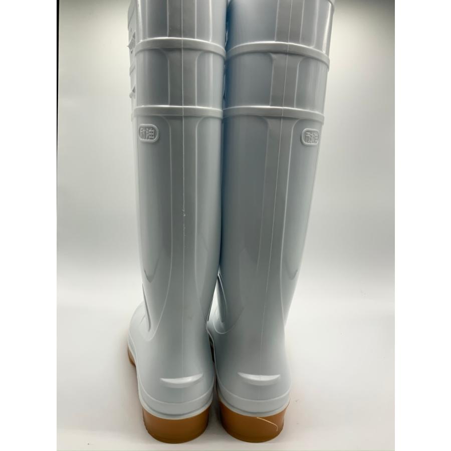 ハイパーVソール 衛生長靴 HYPERV ＃4500 22.5〜29cm 白 鉄先芯 耐油