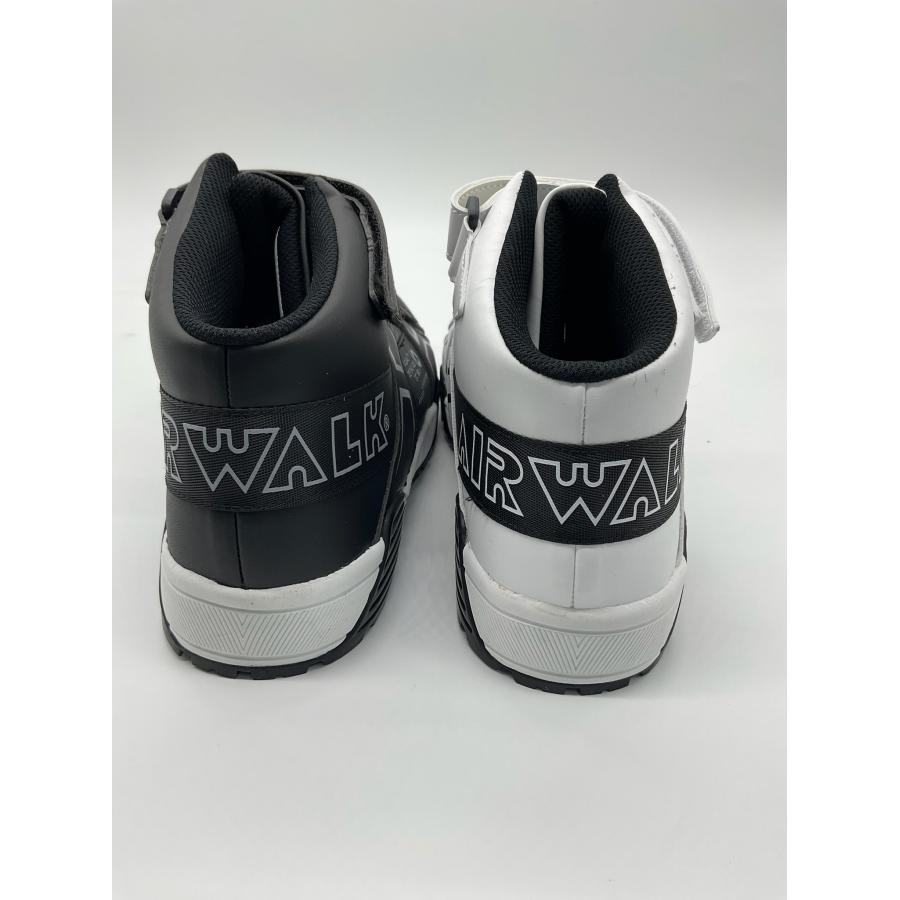 AIRWALK エアウォーク AW-970 980 ブラック ホワイト ベルトライン マジックテープ 樹脂先芯 安全靴 ユニワールド 25〜28cm  セーフティシューズ