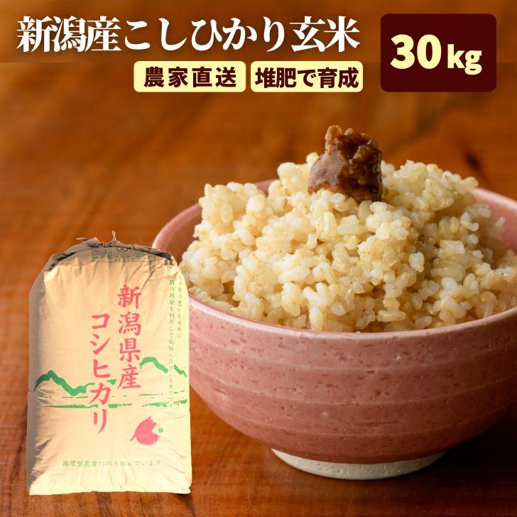 コシヒカリ 【10月再販予定】令和7年産 玄米 30kg 新潟県産 令和 コシヒカリ 【10月再販予定】令和7年産 玄米 30kg 新潟県産 令和