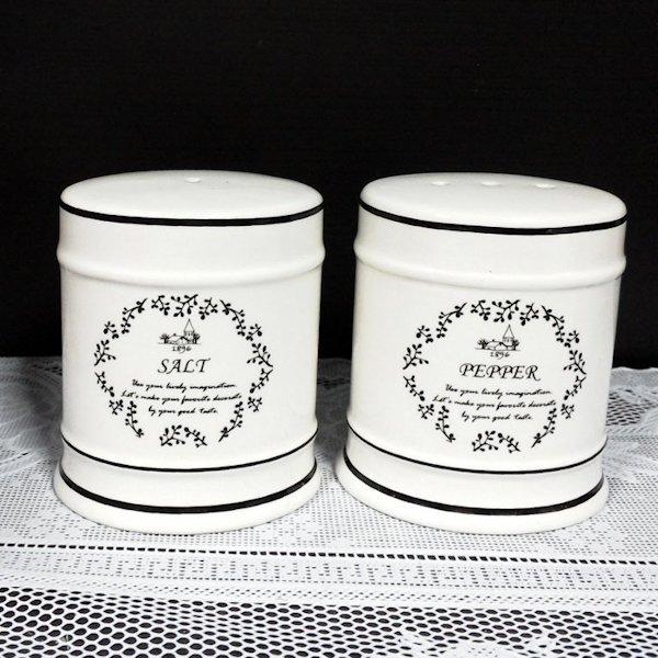 アンティーク調 Cantine ソルト&ペッパーセット◇陶器◇塩 胡椒 アンティーク調 Cantine ソルト&ペッパーセット◇陶器◇塩 胡椒