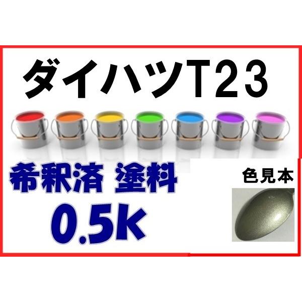 ダイハツT23　塗料　シャンパンゴールドM　ミラ　希釈済　カラーナンバー　カラーコード　T23｜khkikaku