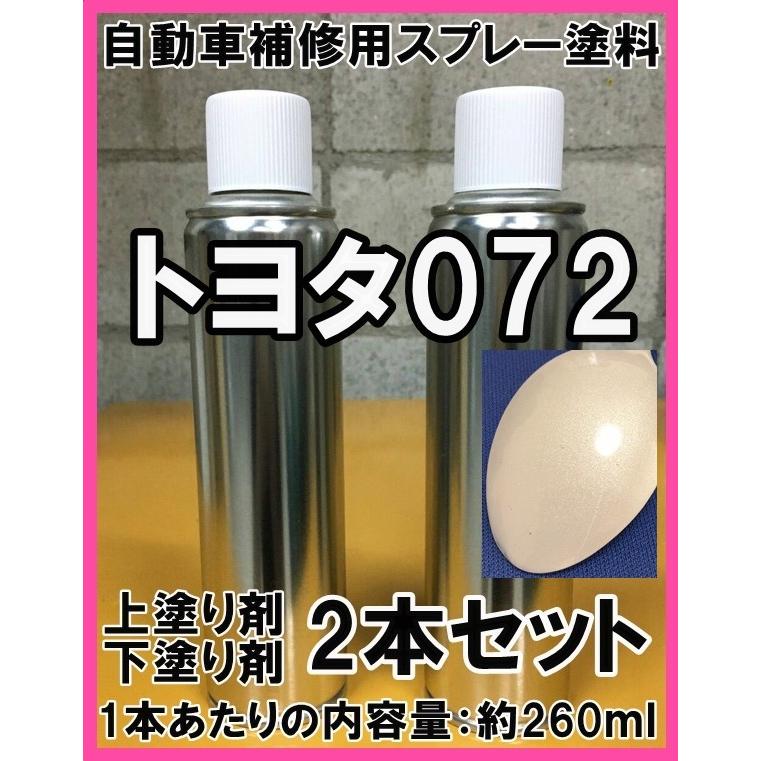 トヨタ072 スプレー 塗料 シルキーホワイトクリスタルシャイン 希釈済