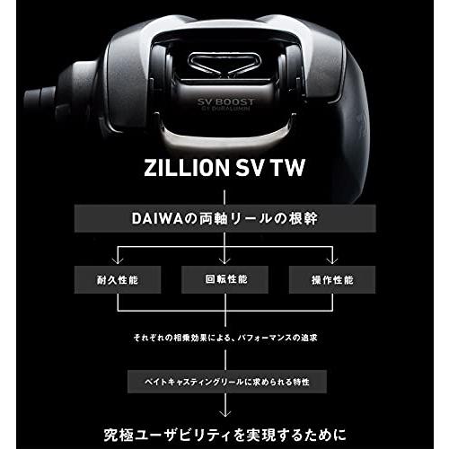 ダイワ(DAIWA) ベイトリール ジリオン SV TW 1000XH 右ハンドル(2021モデル) 1000XH 右ハンドル ギア比 ：90 mm