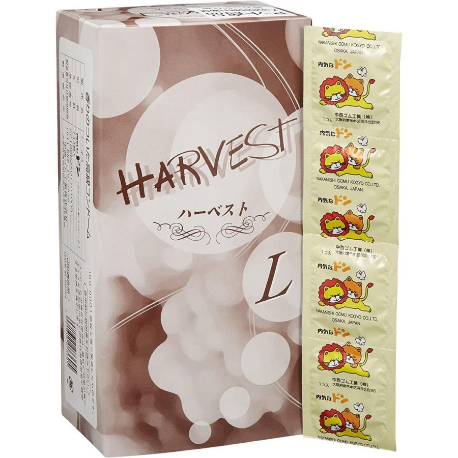 業務用コンドーム ハーベストシュアーＬサイズ（内気なドン）　144個入（中西ゴム） | 