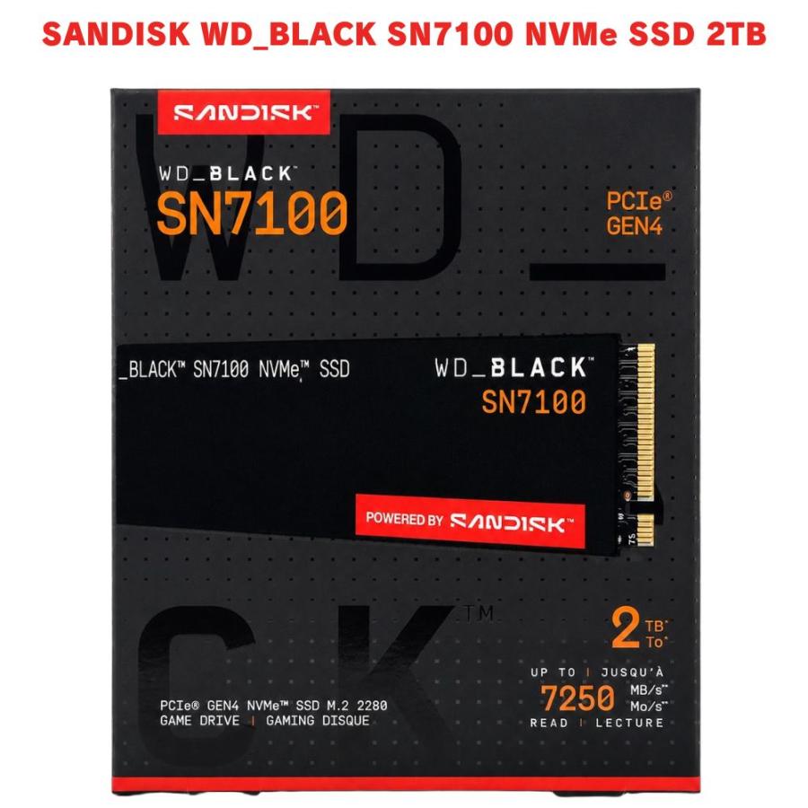 SanDisk（サンディスク） SANDISK WD_BLACK SN7100 NVMe SSD 2TB 並行