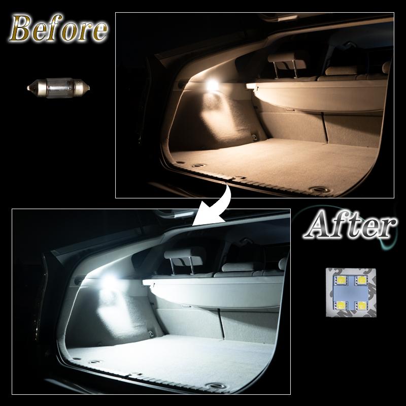 LED ルームランプ プリウス 30系 前期 後期 ZVW30 バルブ ホワイト