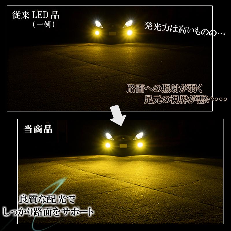 ヴォクシー ノア 70系 80系 LEDフォグランプ イエロー H8 H11 H16 LED バルブ 黄色 後付け 車検対応 １年保証｜ki-gift-store｜04