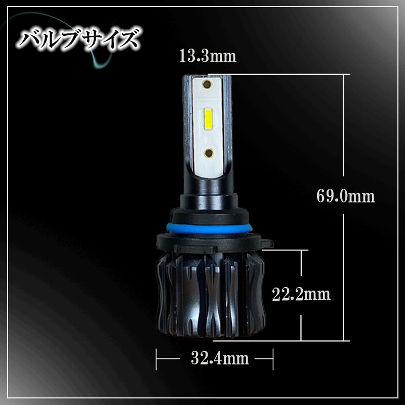 LEDフォグランプ ホワイト HB4 LED バルブ 白色 車検対応 後付け 1年