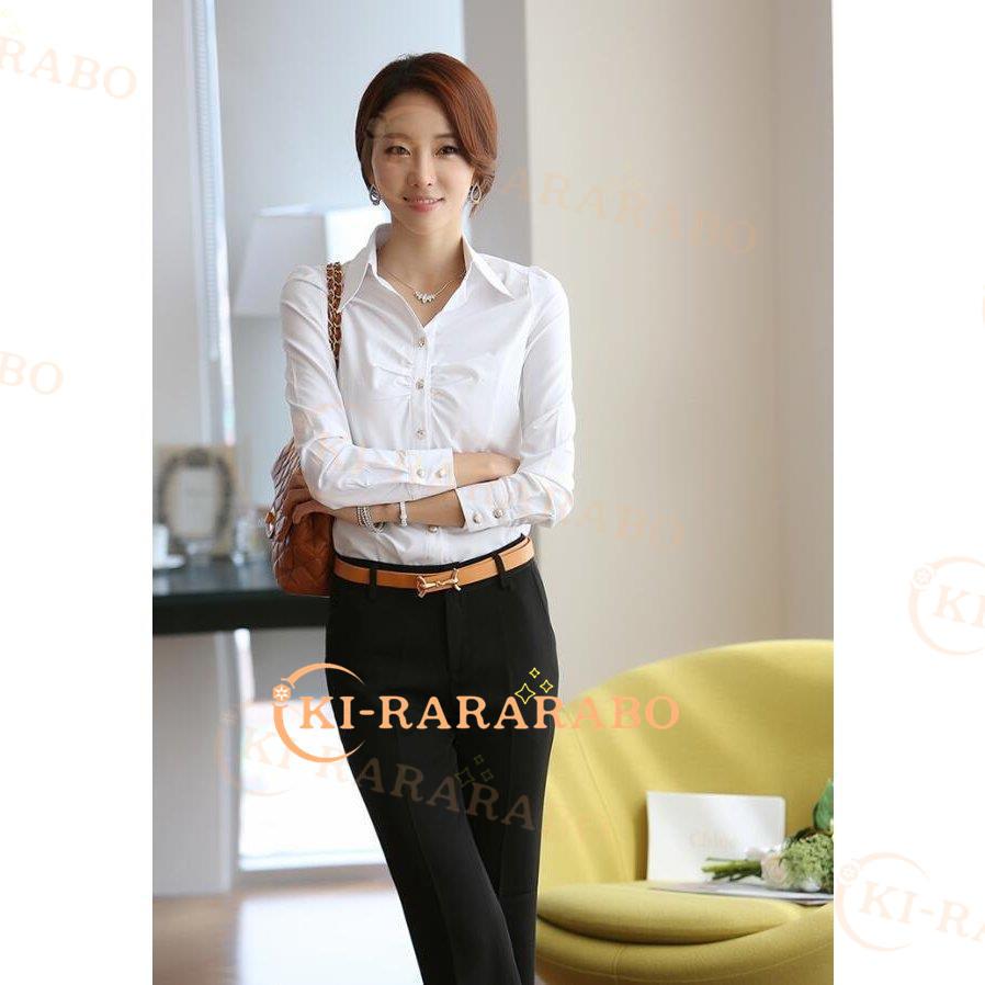 ブラウス フォーマル シャツ 就活 レディース トップス オフィス ホワイト 長袖 ビジネス スーツ スーツインナー リクルート 代引不可 絶妙なデザイン