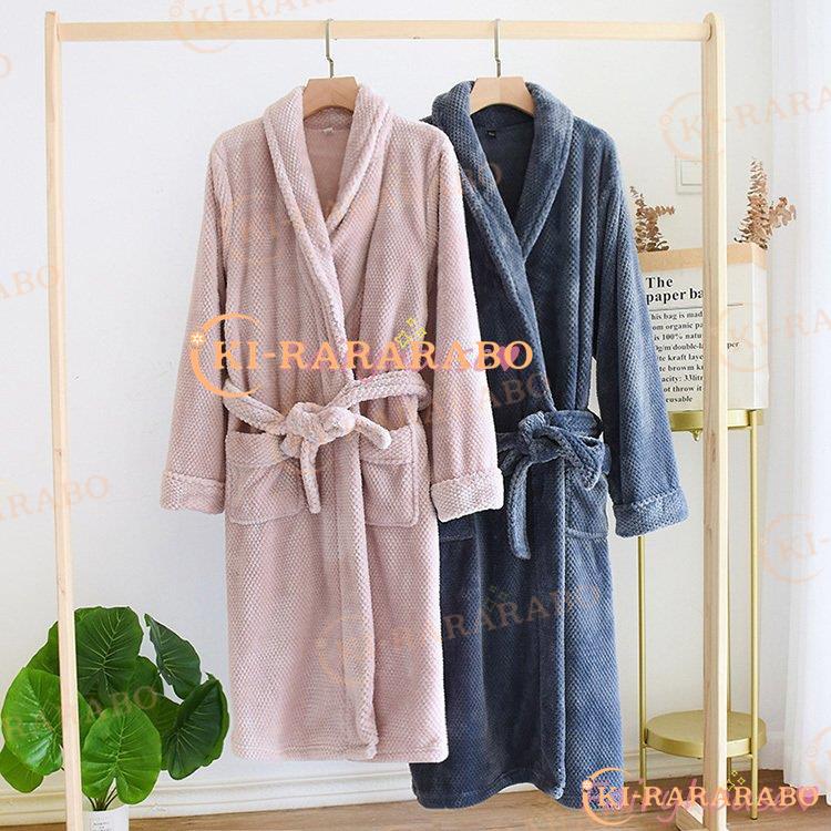 Off バスローブ モコモコパジャマ レディース メンズ 冬用 ナイトガウン 厚手 白ネグリジェ 長袖バスローブ フランネル ルームウェア 大きいサイズ 暖かい 部屋着 Atlantide1 Com
