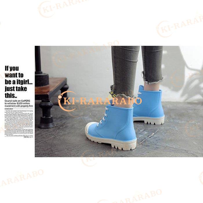 史上最も激安 ベビーシューズ レインブーツ レディース ショートブーツ 雨靴 おしゃれ レディースレインブーツレインブーツ おしゃれ大きいサイズショート雨靴レインシューズ編み上げシューズ Www Threeriversofs Com