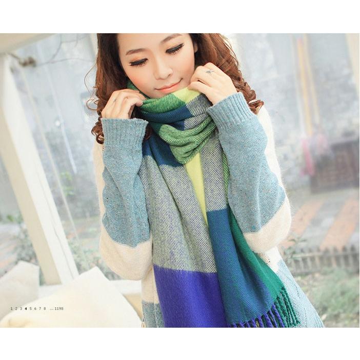 選べる7色 チェックストール チェックマフラー 21特集