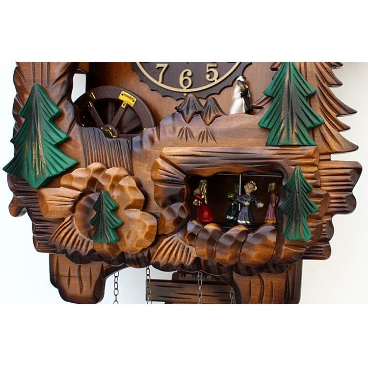 無垢材の鳩時計 多機能 ヨーロピアンスタイル はと時計 ハト時計