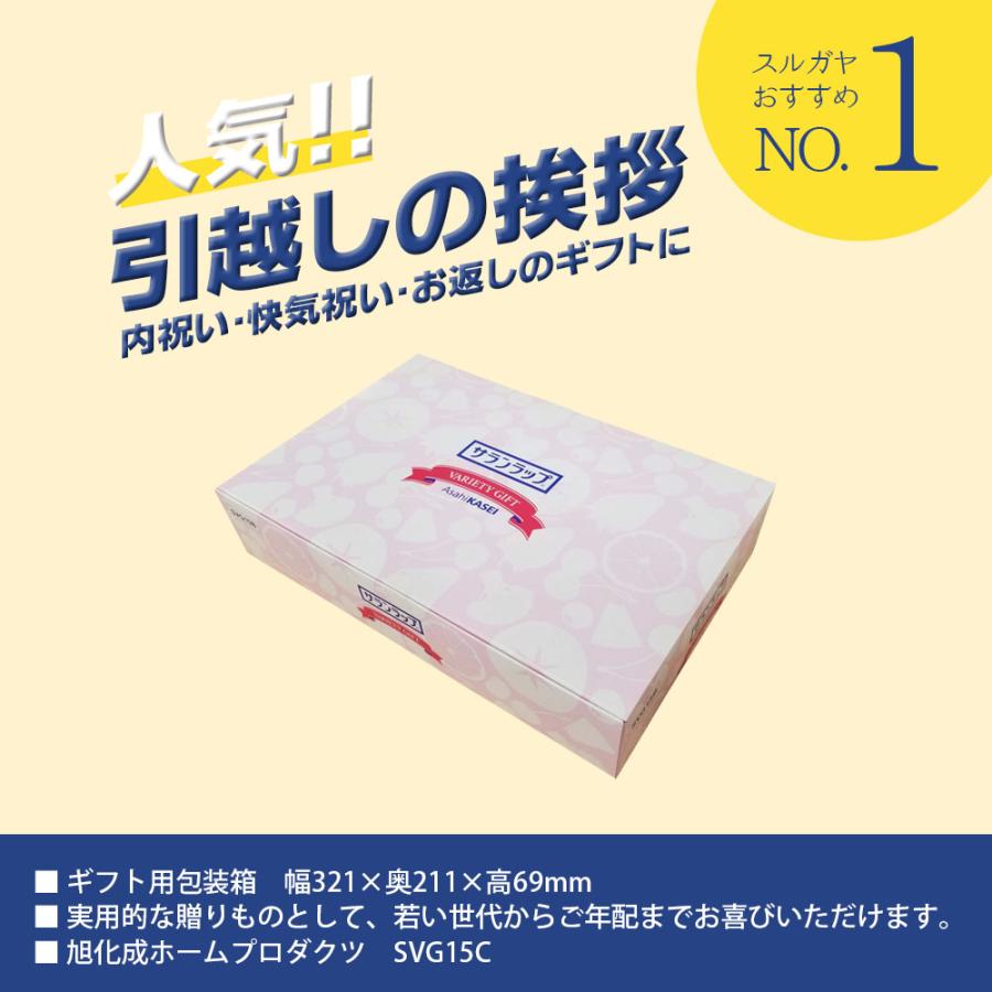 【10箱セット】【のし記名＆ギフト包装付】【引越し 御挨拶 御礼 粗品 ギフト】サランラップバラエティギフトSVG15C_3
