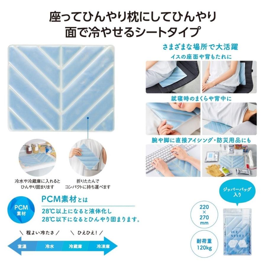 50個セット】ひんやりアイスシート 冷却シート 冷感シート PCM素材