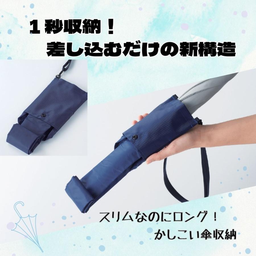 差し込むだけで広がる 長傘ポーチ コンパクト 吸水 撥水加工 傘カバー