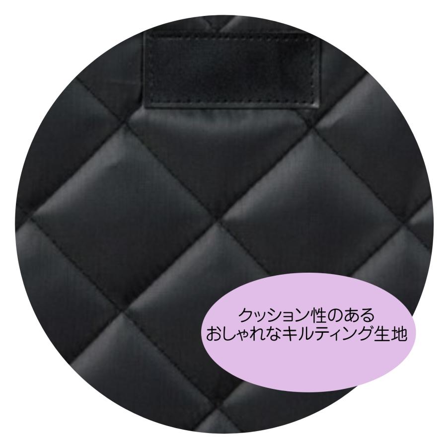 【ノベルティ】カードケース / キルティング ブラック 72個セット】キルティング モバイルバッグ 多ポケット タブレット A4