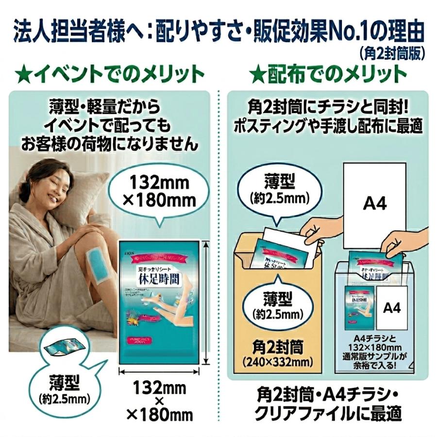 LION（ライオン） プチギフト 退職 粗品 引っ越し挨拶 休足時間 2枚入