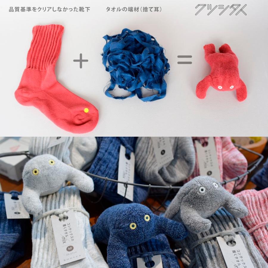 kontex（コンテックス） クツシタ人 履くタオルからアップサイクルした