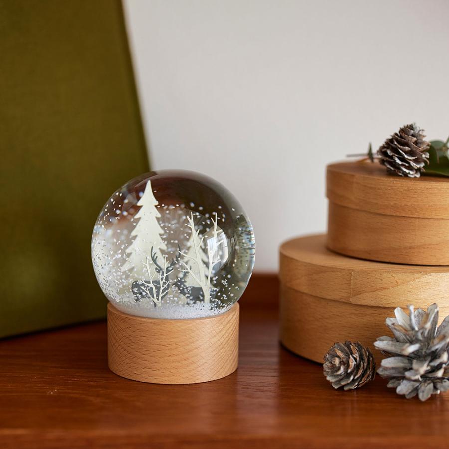 スノードーム 北欧 ガラスドーム インテリア 置物 オブジェ 卓上