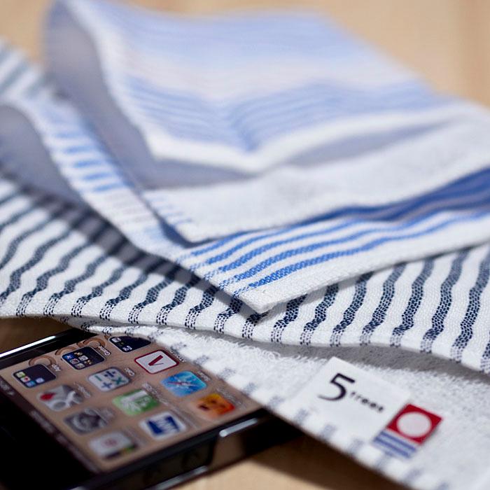 ハンカチ 今治タオル ハンカチタオル ガーゼ メンズ レディース プレゼント ギフト 25cm 名入れ 内祝 退職 退任 転勤 送別 御礼 父の日 5trees シャツストライプ | 今治タオル | 20