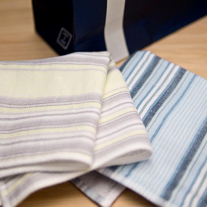 ハンカチ 今治タオル ハンカチタオル ガーゼ メンズ レディース プレゼント ギフト 25cm 名入れ 内祝 退職 退任 転勤 送別 御礼 父の日 5trees シャツストライプ | 今治タオル | 21