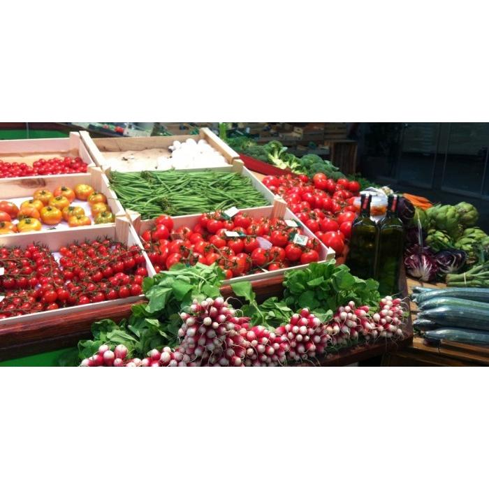 淺型マルシェボックス【Lサイズ】木製トレー ベジタブルボックス