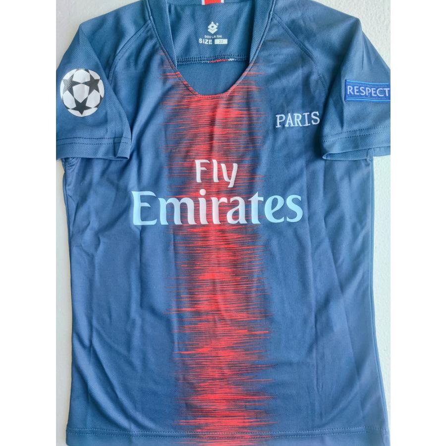 【新品・未使用・紙タグ付】PSG ネイマール ユニフォーム ネイマール ユニフォーム 紺 ソックス別売 子供用 サッカー