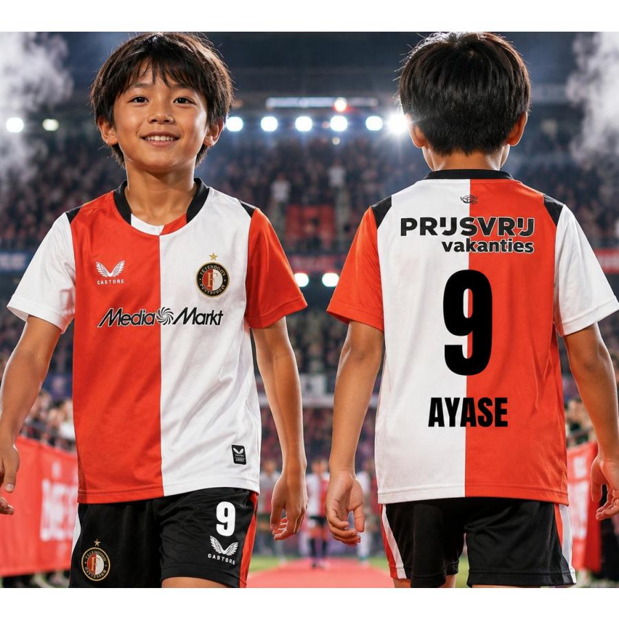 上田綺世 ユニフォーム フェイエノールト 子供 細微なモデルチェンジ