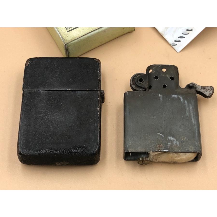 ジッポー ZIPPO ライター 1943年 ブラッククラックル 箱 インストラクション 3バレル｜kic-garage｜04