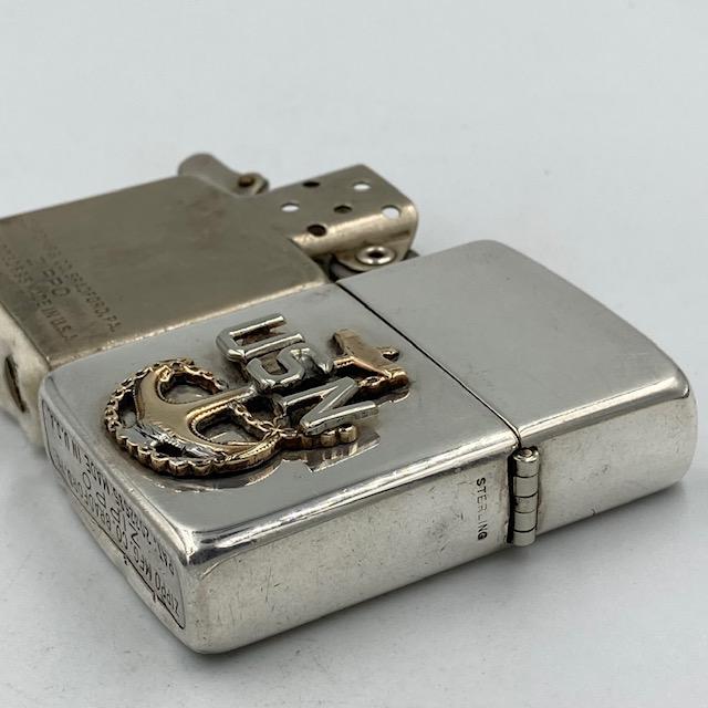 ZIPPOライター Sterling Beadeord. Pa. にじま