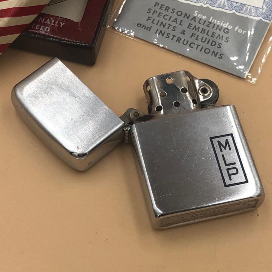 1951年製 ZIPPO スチール製 フルスタンプ ZIPPO（ジッポー） ライター スチール製 1951年〜1953年製 ブラッシュ