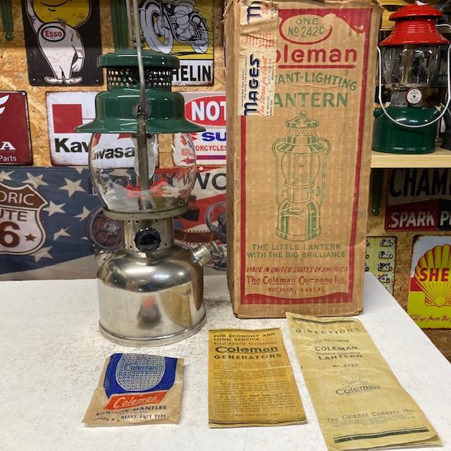 Coleman コールマン ランタン 1950年1月 242C 箱入り美品 Coleman コールマン ランタン 1950年1月 242C 箱入り美品