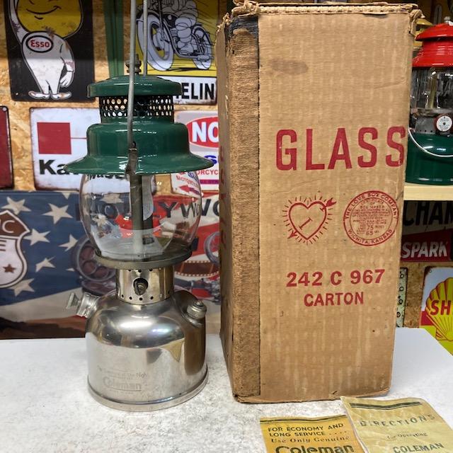 Coleman コールマン ランタン 1950年1月 242C 箱入り美品 Coleman コールマン ランタン 1950年1月 242C 箱入り美品