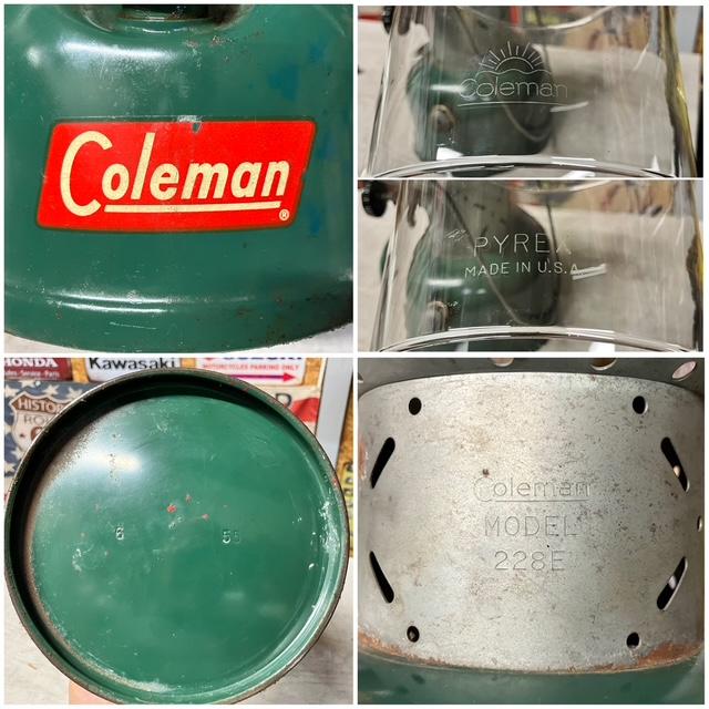 Coleman（コールマン） ランタン 1955年6月 228E ビッグハット 美品