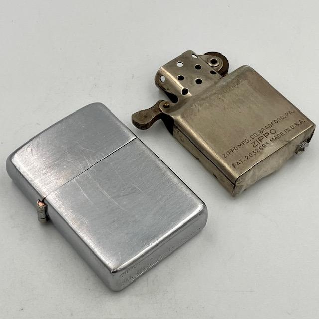 ZIPPO（ジッポー） ライター1947年 3バレル ニッケルシルバーのメッキ