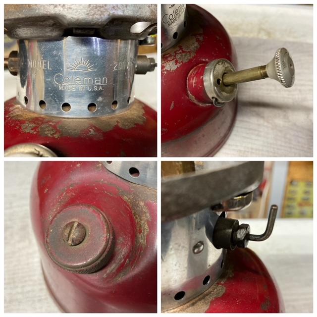 Coleman コールマン ランタン 1962年3月 200A 大変シブいバー Coleman コールマン ランタン 1962年3月 200A 大変シブいバー