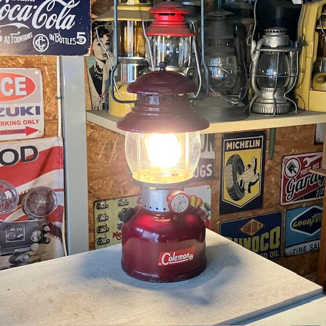 Coleman（コールマン） ランタン 1962年2月 200A バーガンディー 美品